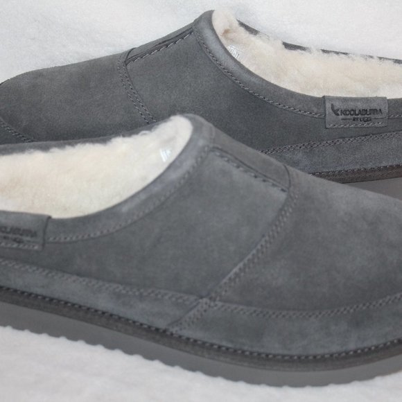 NIB‎ UGG KOOLABURRA MEN\'S SUEDE FUR SLIPPERS GRAY main image 5